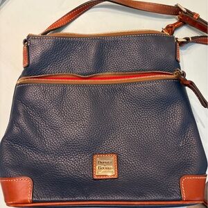 Dooney & Bourke navy pebble leather handbag